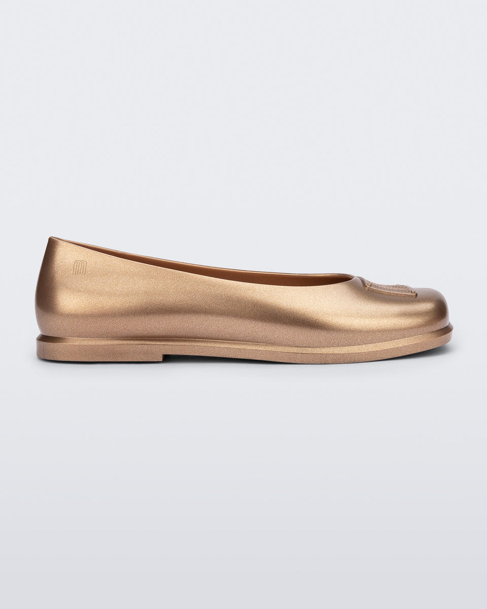 Melissa Ruby + Marc Jacobs AD Gold/Beige Baleriny Damskie Złote ...