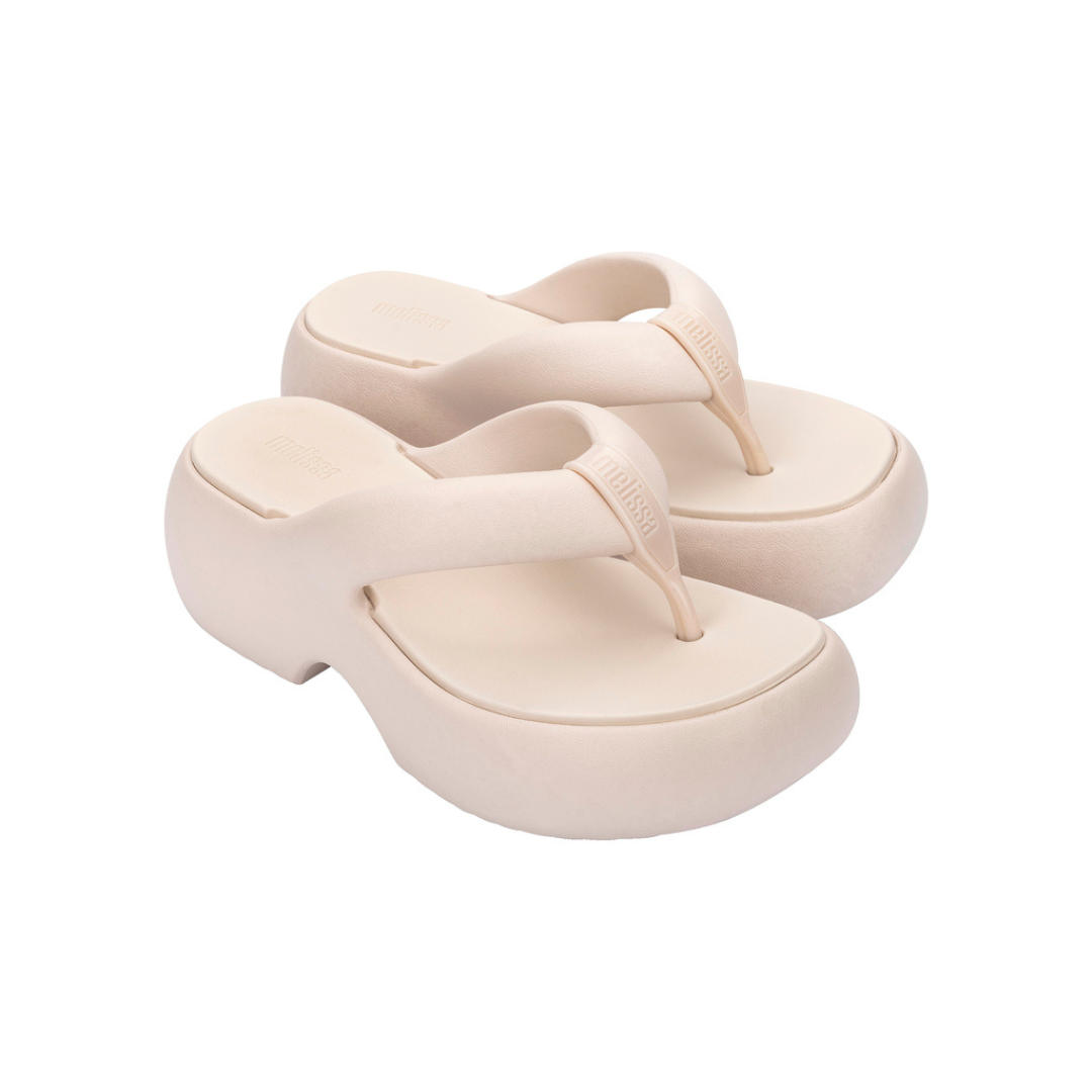 Melissa Free Fuzzy Platform AD Beige Klapki Damskie na Platformie Beżo ...