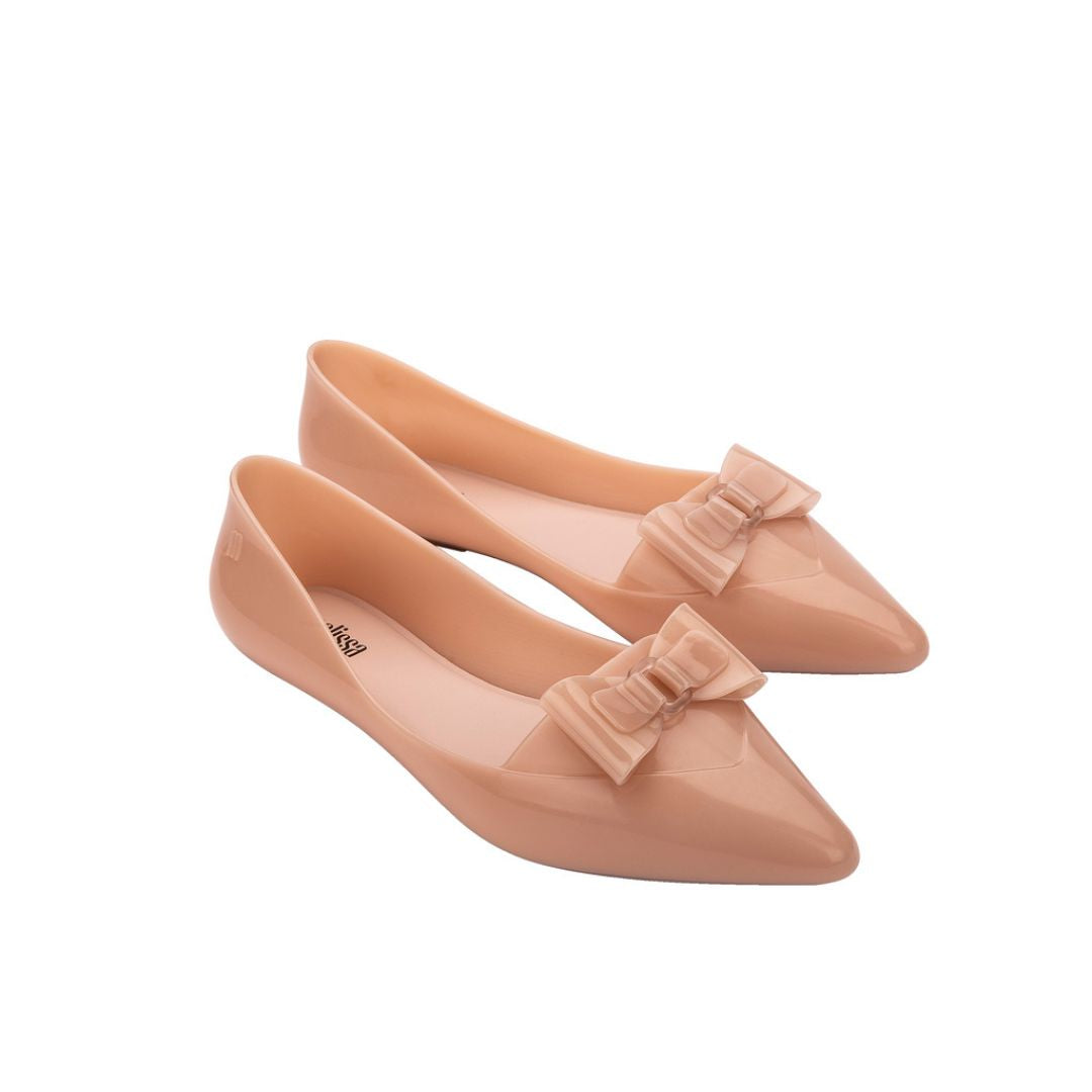 Pink Pointed Toe Flats Stylestry Front Bow Décor Pointed Toe Flat
